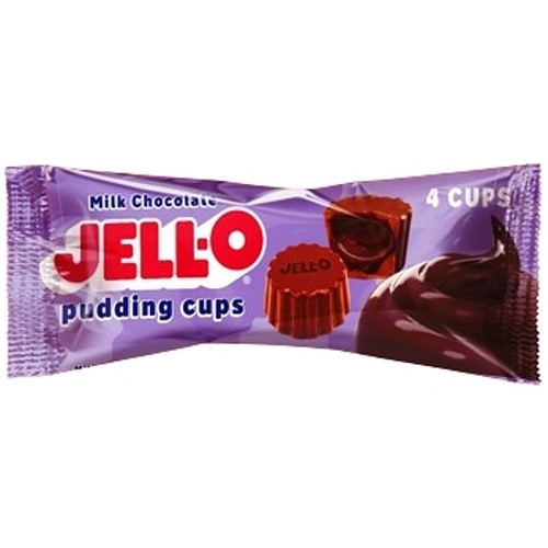 Jell-O Milk Chocolate Pudding Cup 1.55 Ounce, 12 Count, 8 Per Case